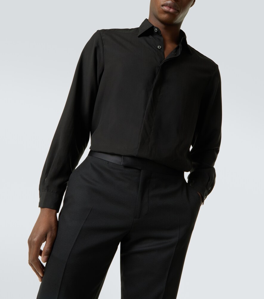  Lardini Lardini Tencel And Linen Shirt 