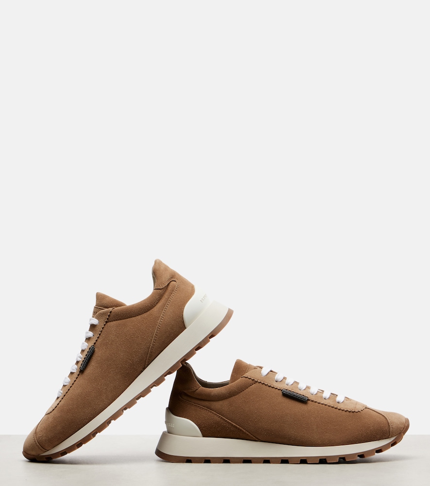  Brunello Cucinelli Brunello Cucinelli Sneakers Monili Aus Veloursleder 