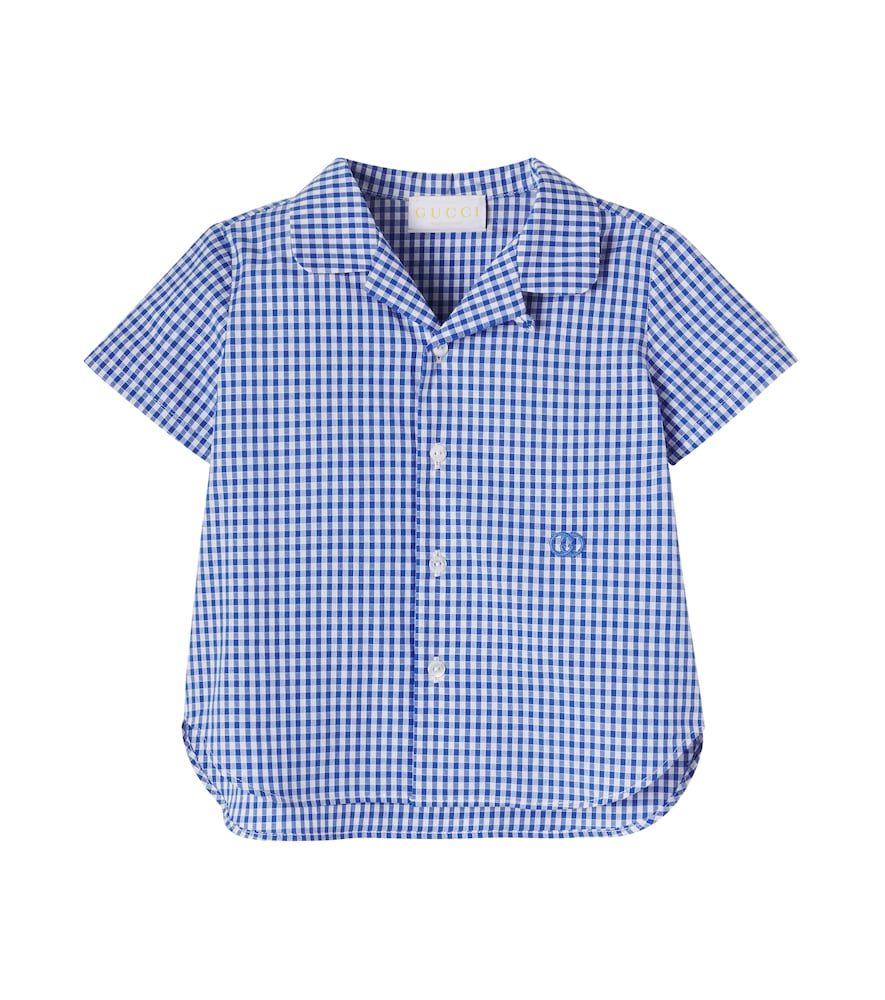 Gucci Kids Baby checked cotton shirt
