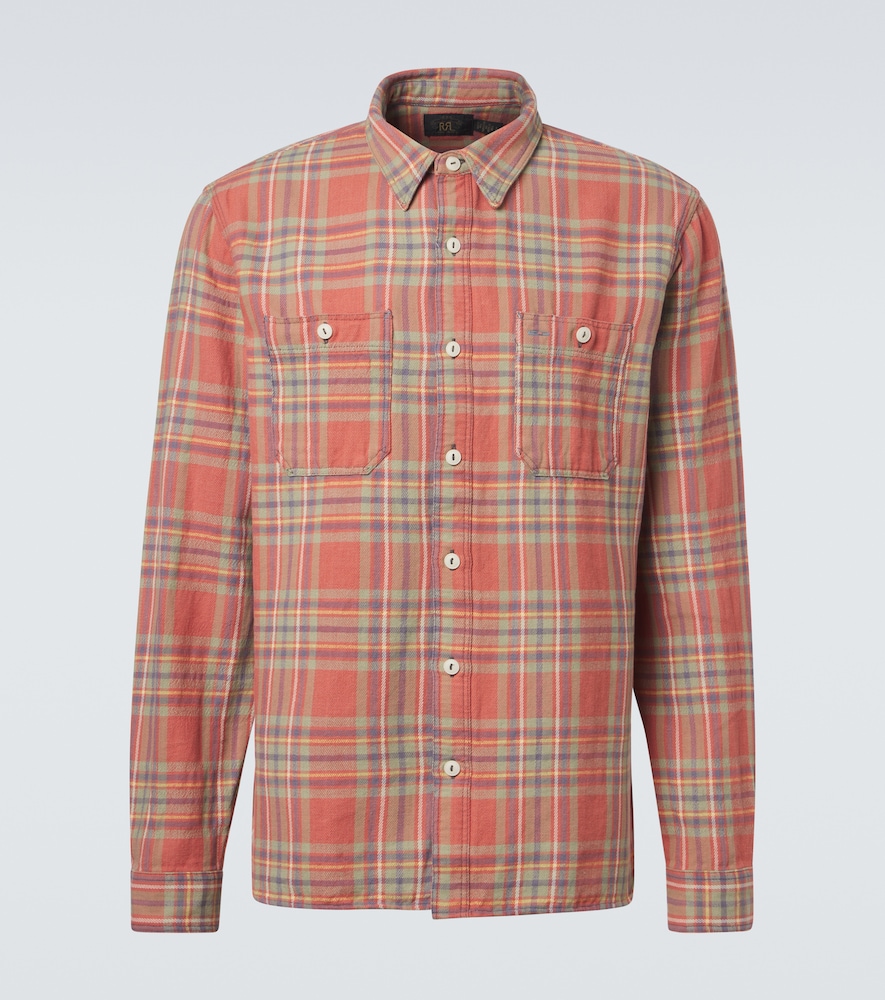 RRL Cameron plaid cotton twill shirt