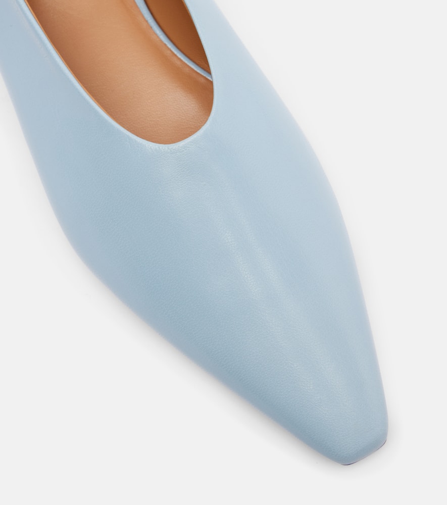 皮革芭蕾舞平底鞋