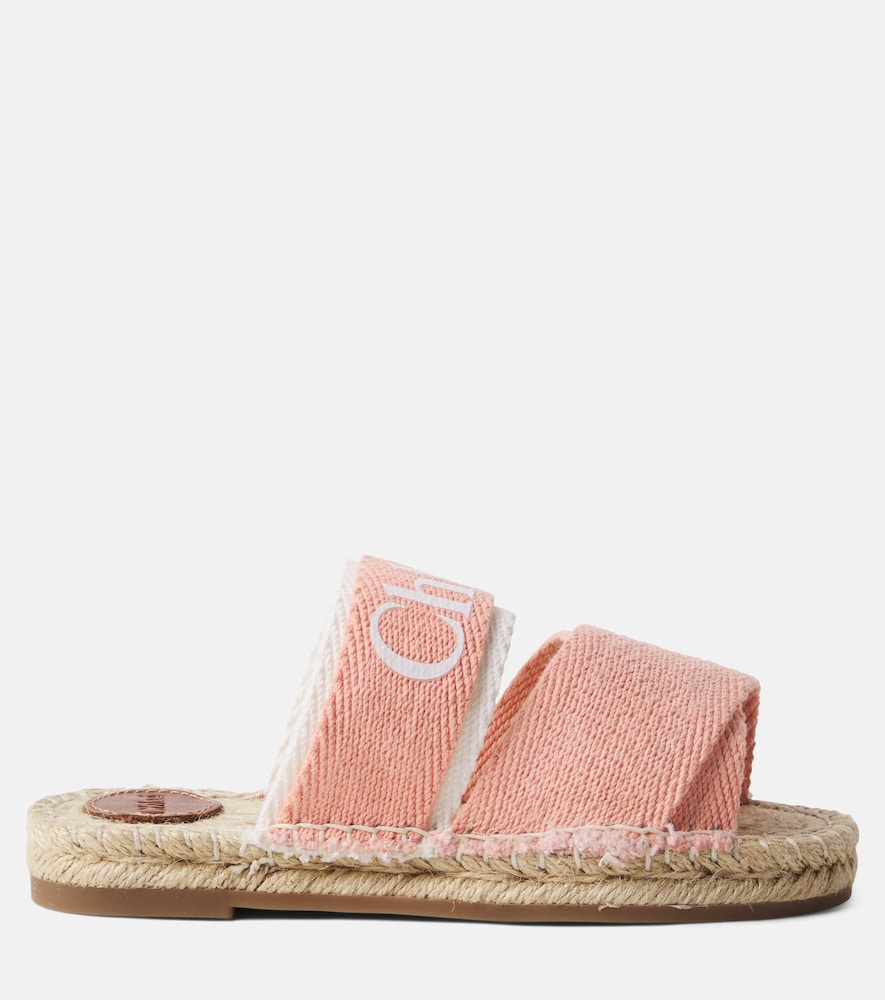  Chloe Kids Chloã© Kids Logo Espadrille Sandals 