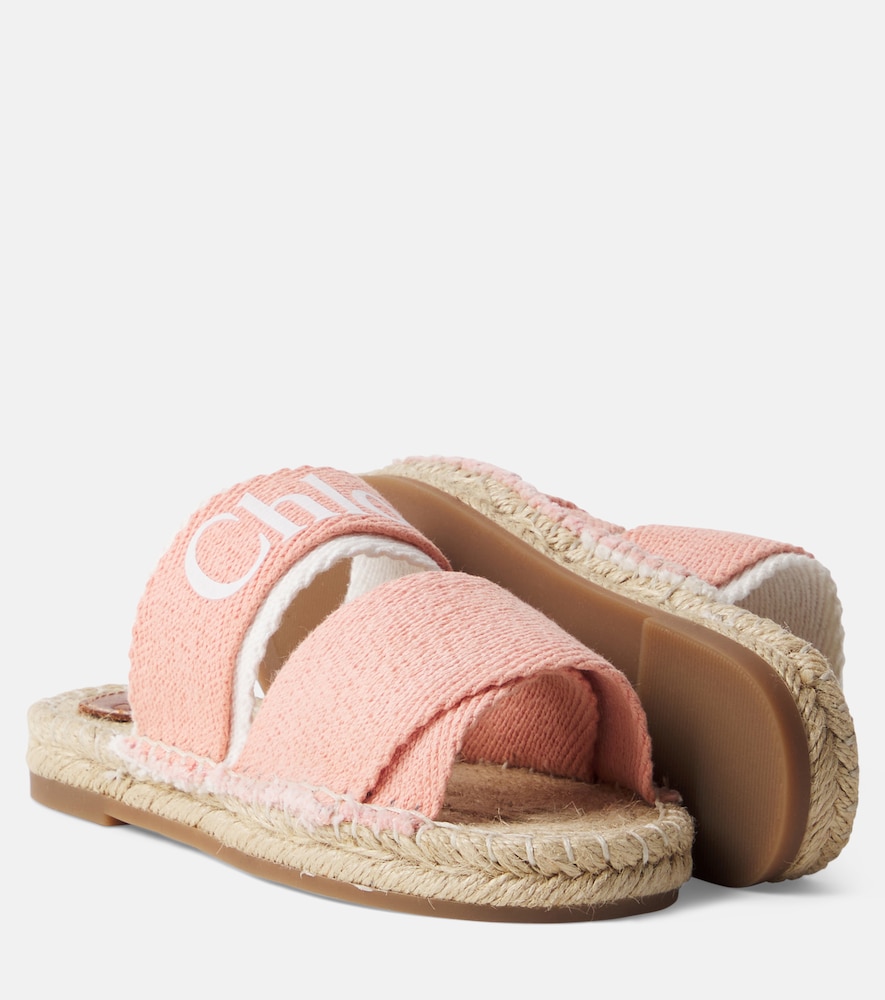  Chloe Kids Chloã© Kids Logo Espadrille Sandals 