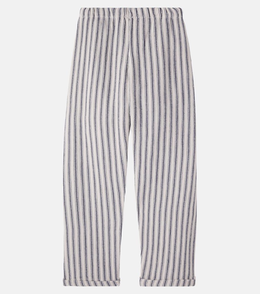  Cozmo Cozmo Enzo Striped Cotton Pants 