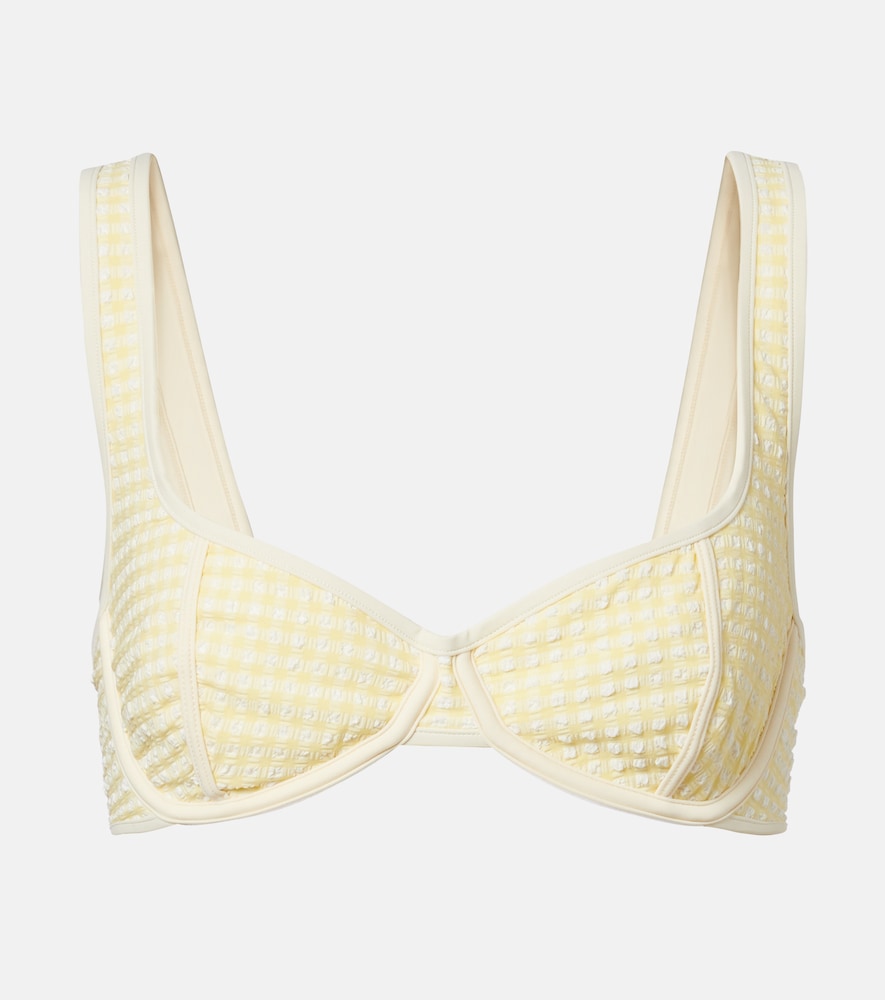 Montce Romy gingham bikini top | Thumbnail 6