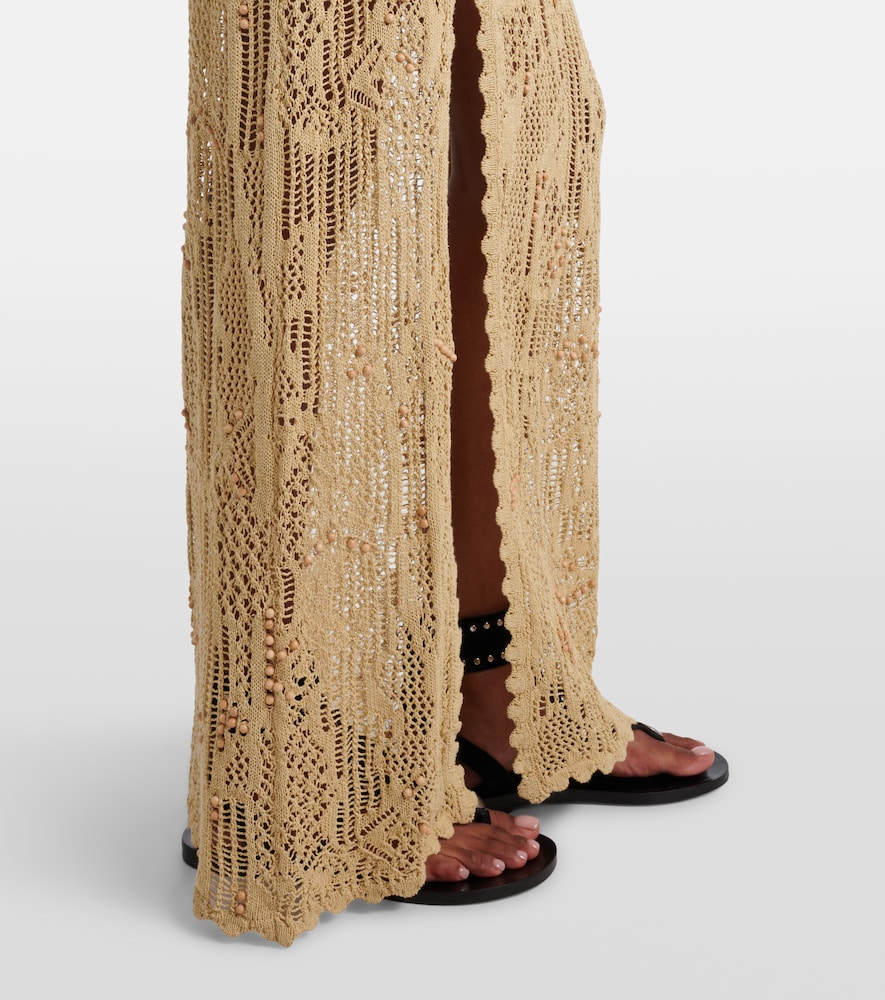  Isabel Marant Isabel Marant Verziertes Maxikleid Ornella Aus Häkelstrick 