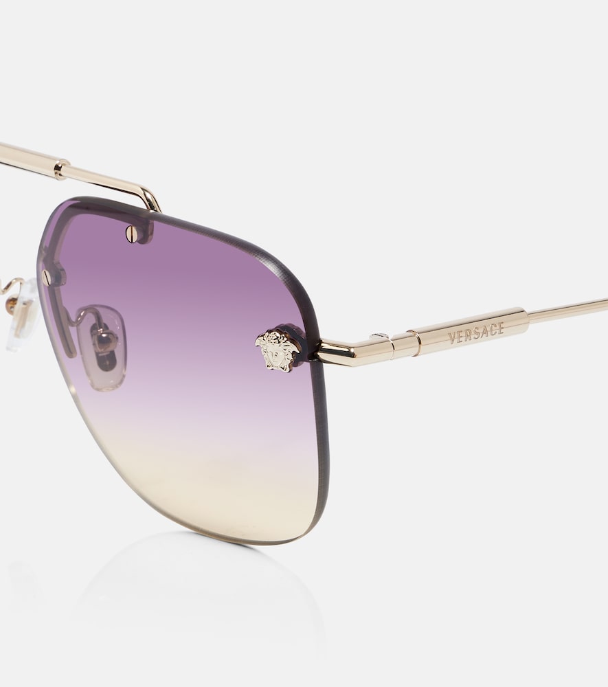  Versace Versace Medusa Light Aviator Sunglasses 