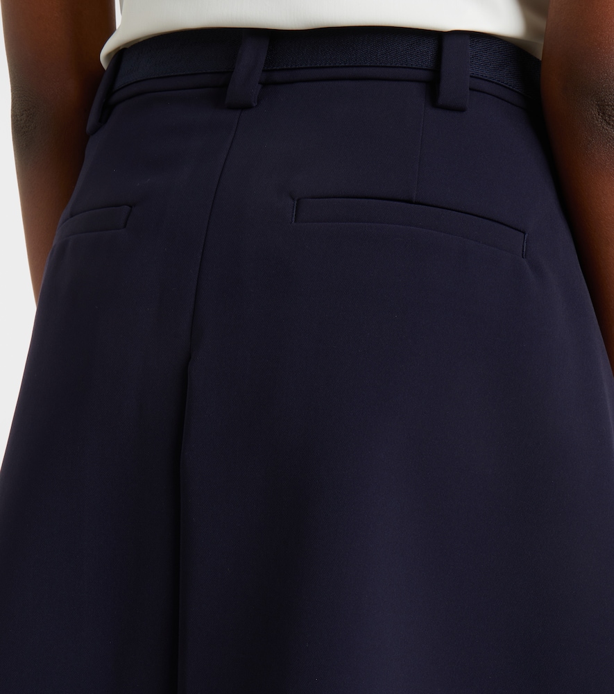 Belted Pleated Miniskirt