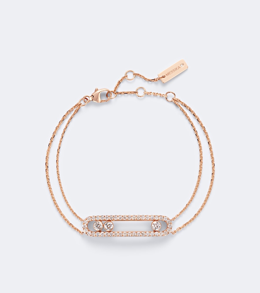 Messika Move Classique 18kt Rose Gold Bracelet With Diamonds