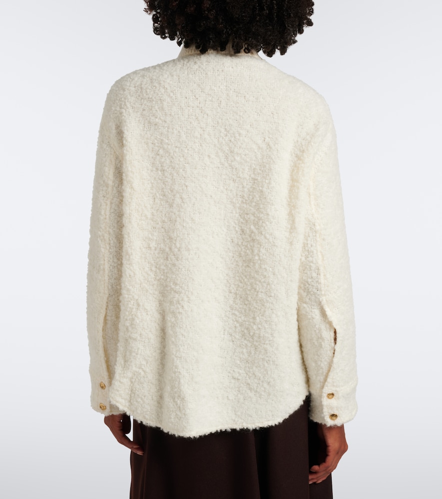 Bouclé Zip-Up Jacket