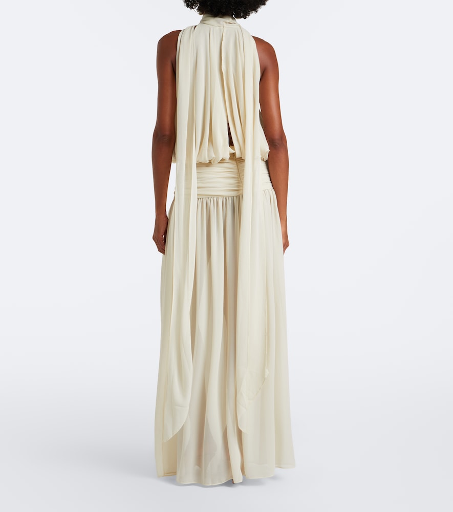 De La Vali Cruz draped chiffon maxi dress | Thumbnail 3 De La Vali Cruz draped chiffon maxi dress | Thumbnail 3