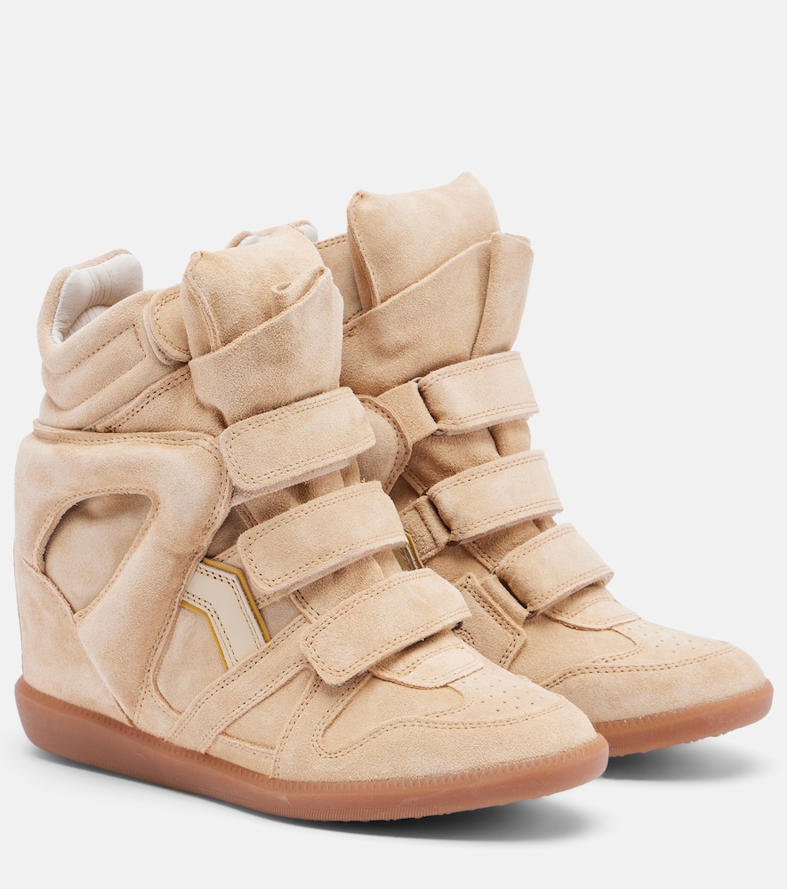 Bekett Suede Wedge Sneakers