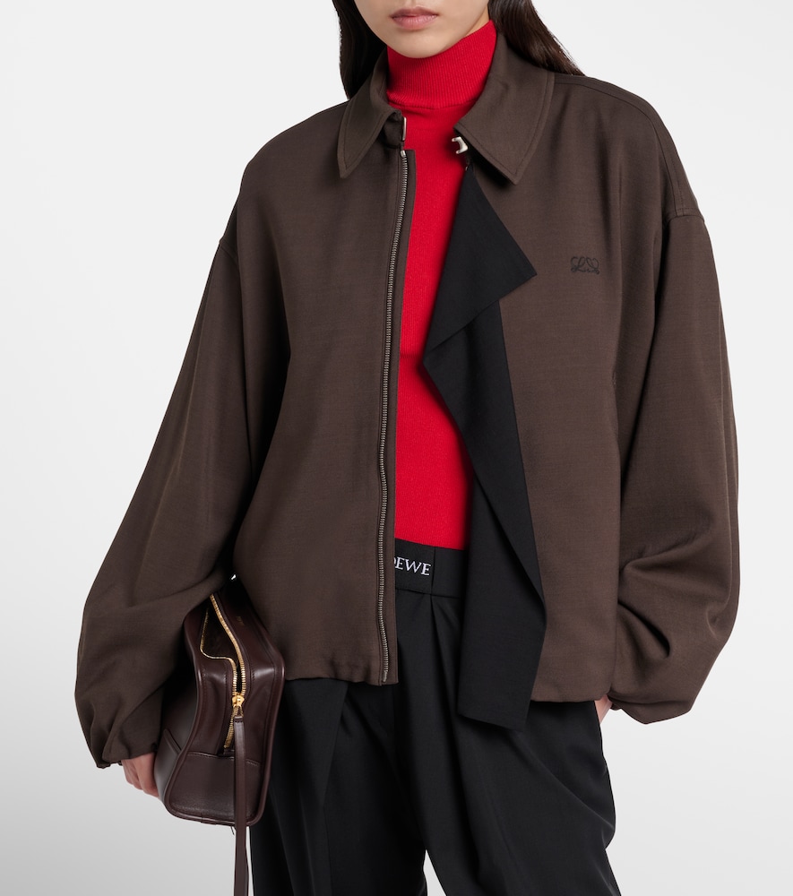 Double L Paneled Blouson Jacket