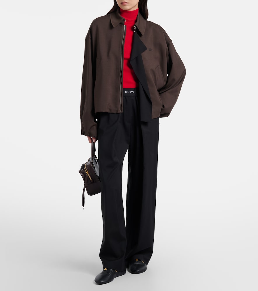 Double L Paneled Blouson Jacket