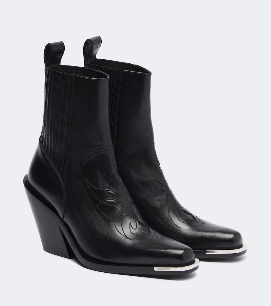 Rabanne Santiags en cuir