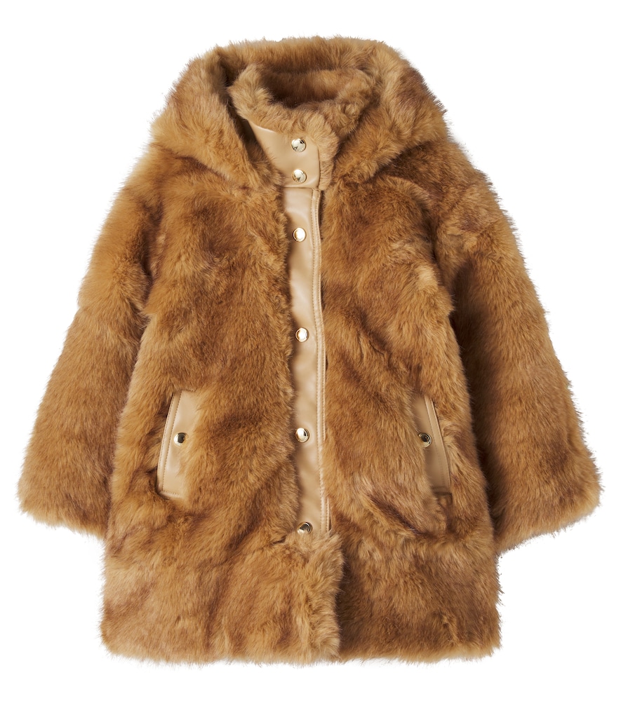 Chloé Kids Mantel aus Teddy