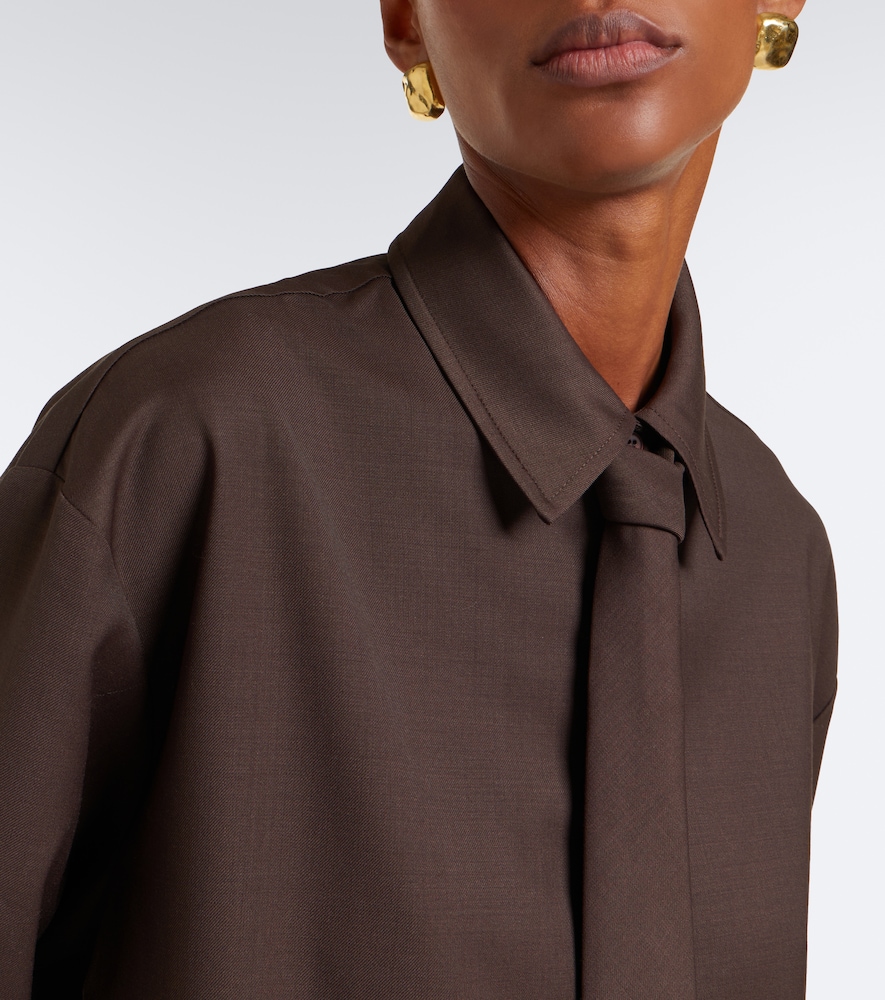 Peri Tie-Neck Shirt