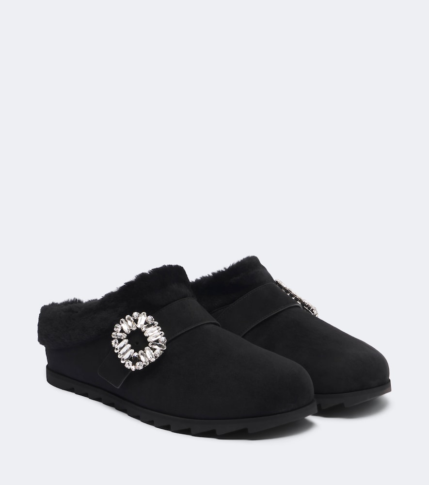 Mules Slidy Viv' aus Veloursleder