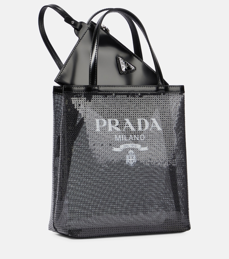  Prada Prada Logo Sequin-embellished Tote 