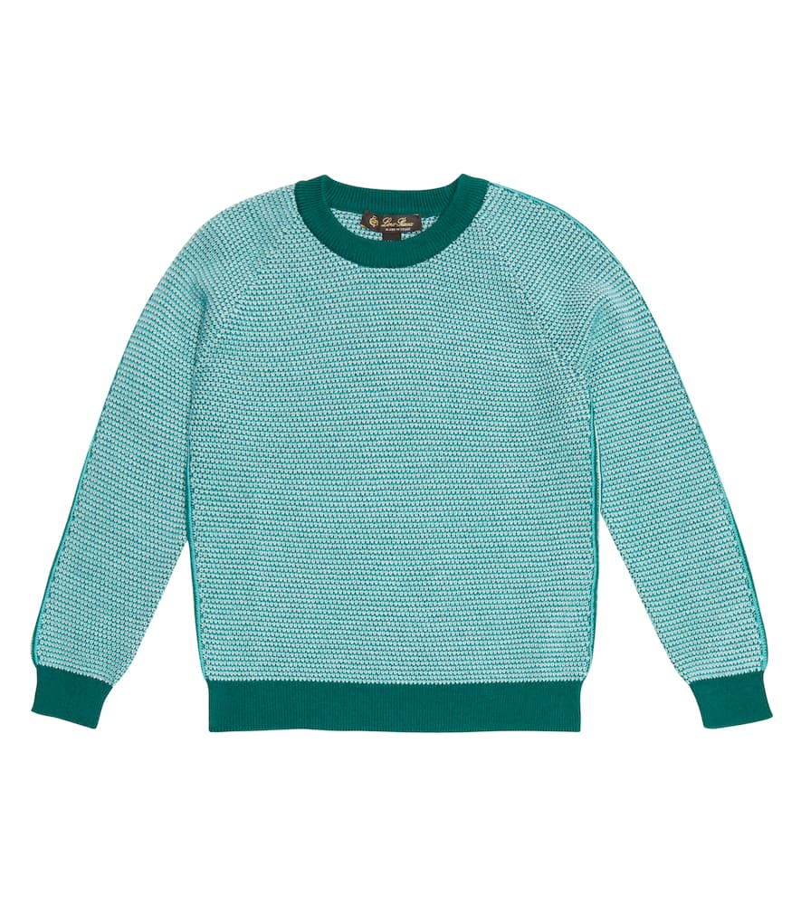Loro Piana Kids Lollipop cotton and cashmere sweater