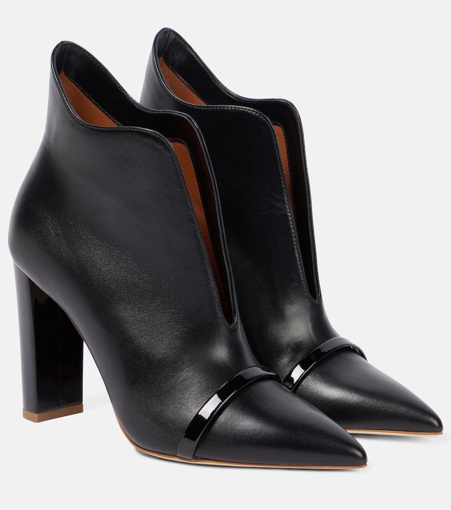 Malone Souliers Clara Heeled Leather Boots In Black