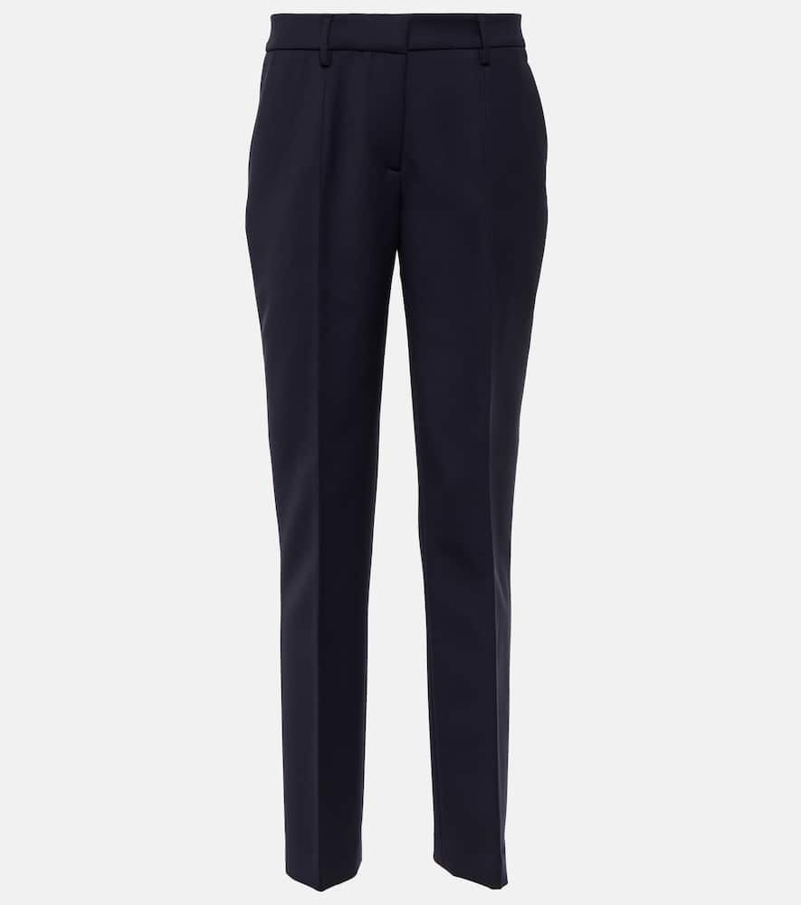 Gabriela Hearst High-rise-hose Aus Wolle In Dark Navy