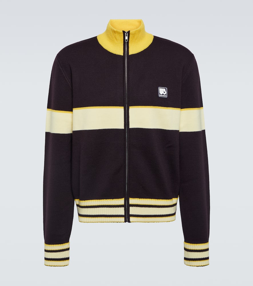 Shop Wales Bonner Colorblocked Track Jacket In Brown