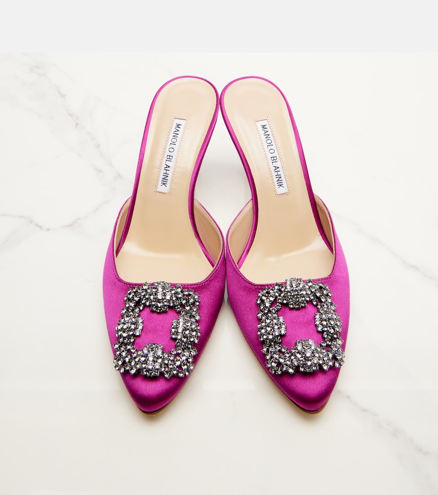 Hangisimu 70 embellished satin mules