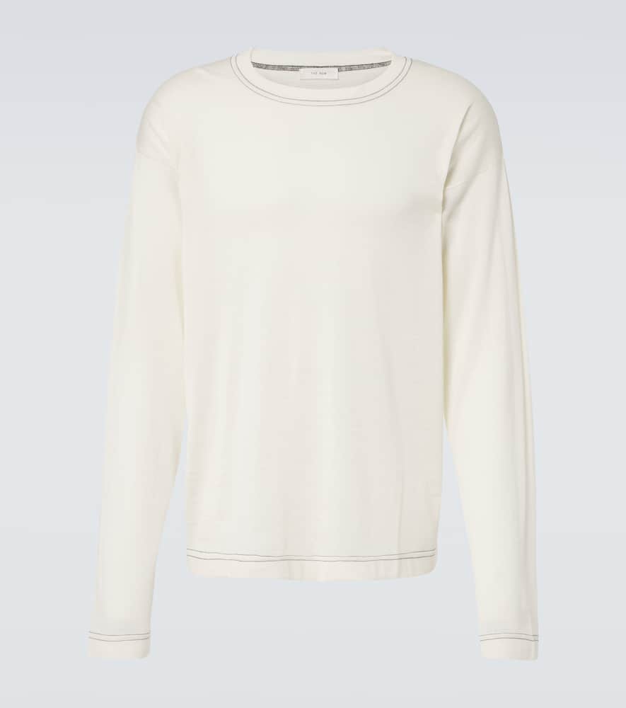 The Row Angelo Cashmere And Silk Top In White