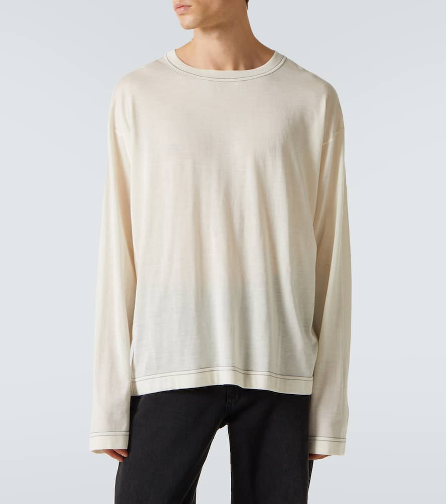 The Row Angelo Cashmere And Silk Top In White