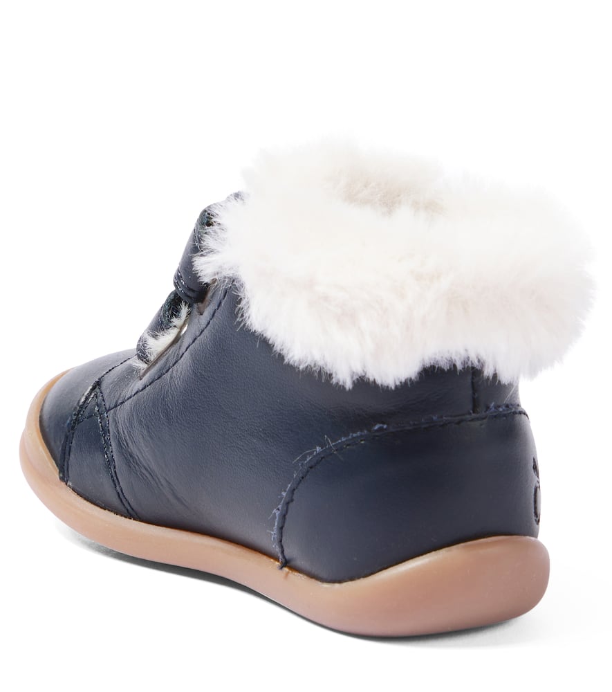 Pom D'api Baby Flex Up Easy Leather Booties