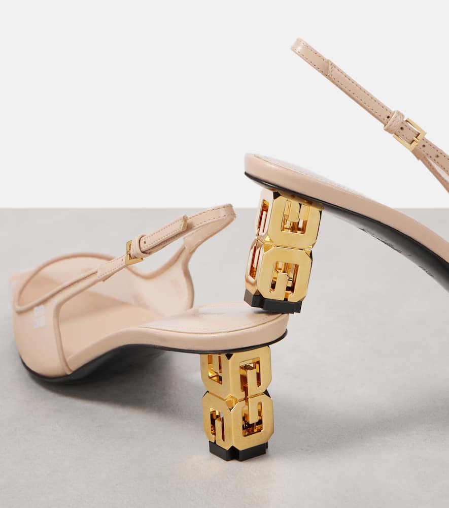 Givenchy Mesh G Cube Pumps With 5cm Heel Height In Beige
