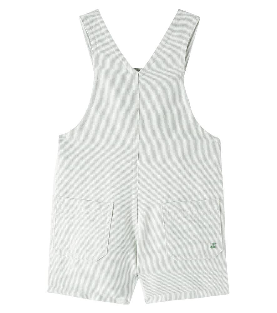Bonpoint Baby Farell Cotton And Linen Overalls In Grey