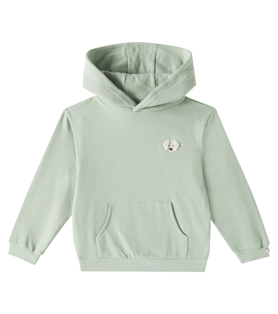 DONSJE BOJAN EMBROIDERED COTTON-BLEND HOODIE