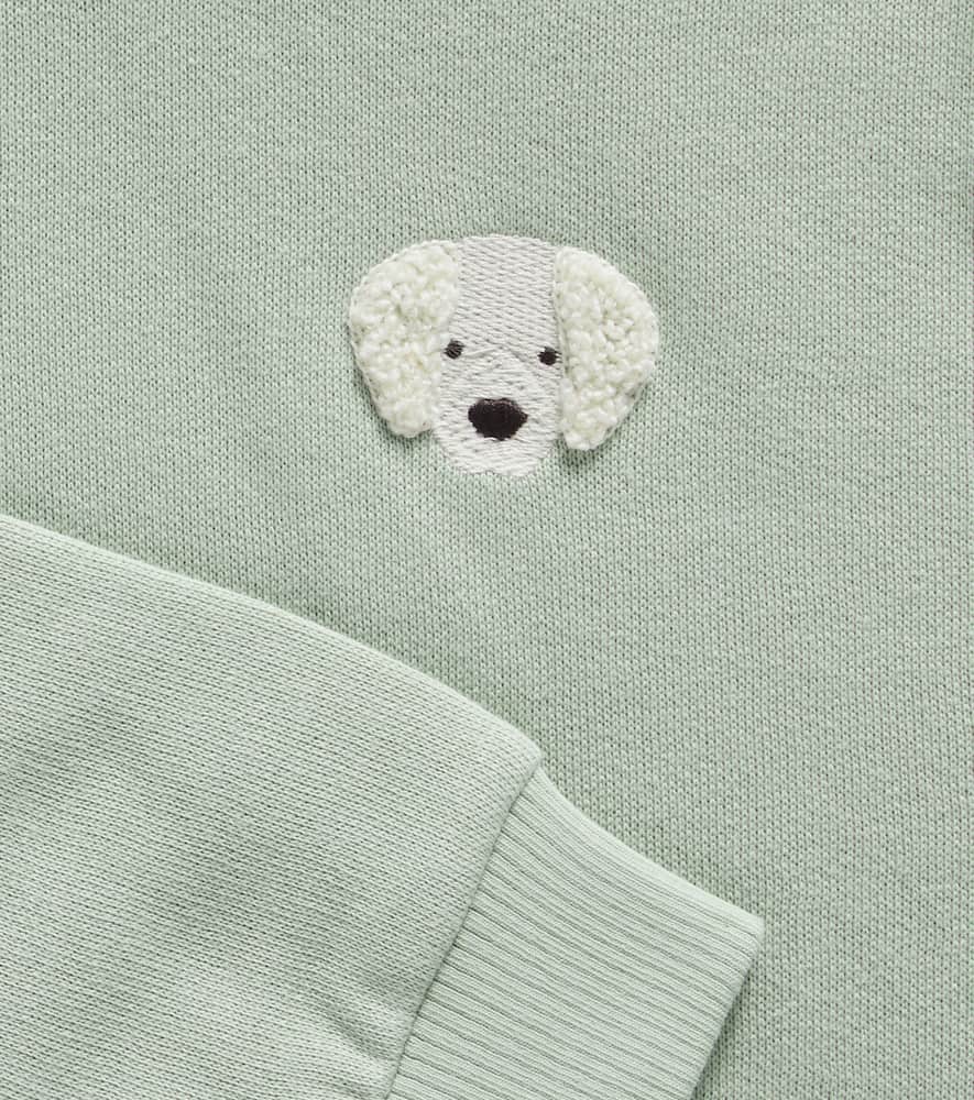 DONSJE BOJAN EMBROIDERED COTTON-BLEND HOODIE