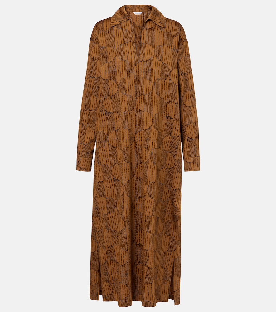 Max Mara Women's Brown Edwige Cotton Maxi Dress UK Size 12 - Mytheresa