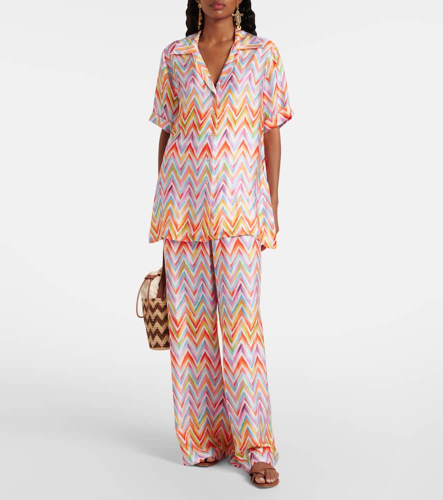 Missoni Zigzag Oversized Shirt In Multi
