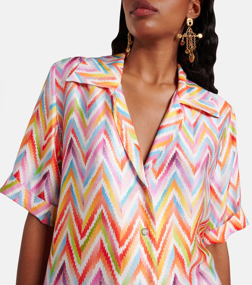 Missoni Zigzag Oversized Shirt In Multi