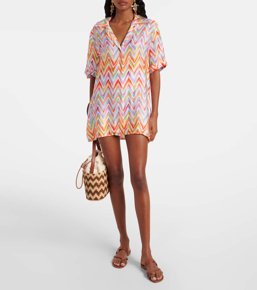 Missoni Zigzag Oversized Shirt In Multi