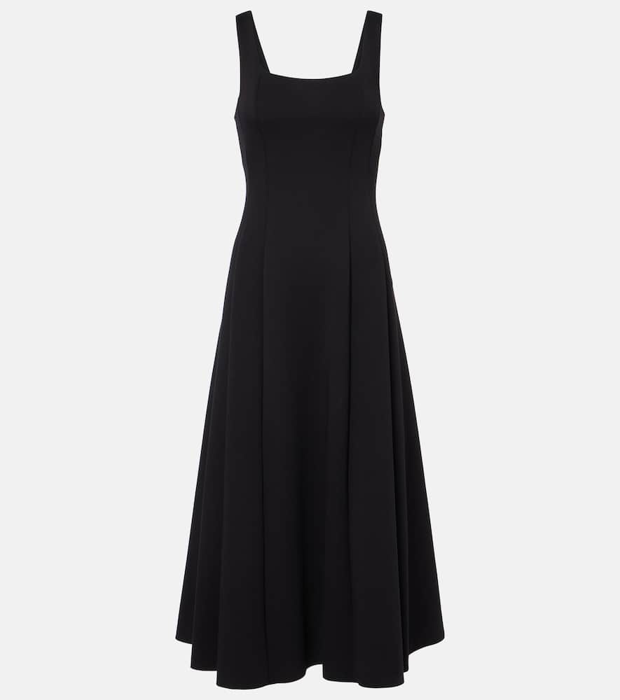 'S Max Mara Platani pleated cotton-blend midi dress