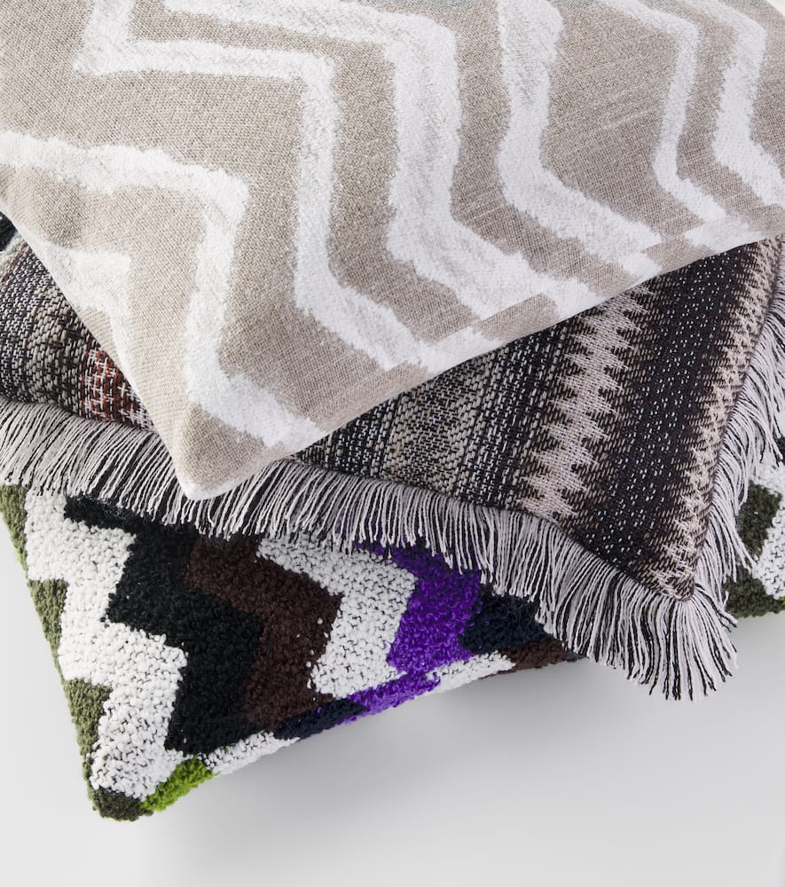 Missoni Graffiti Printed Cushion In Sand