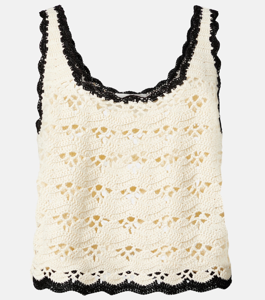 Zimmermann Rhiannon crochet cotton tank top