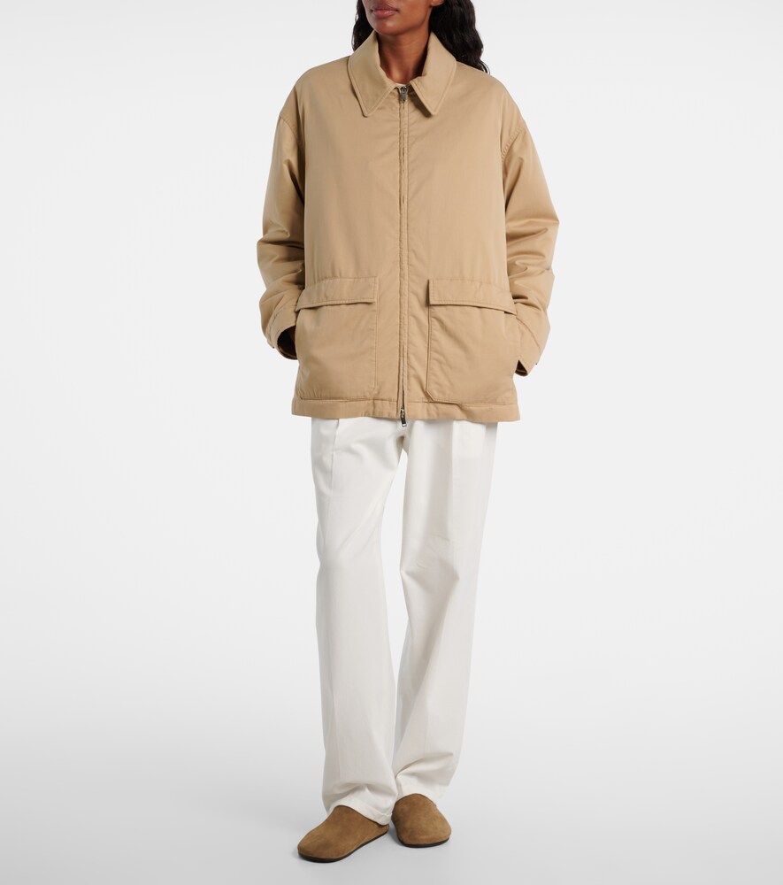 The Row Aurelius cotton and cashmere jacket