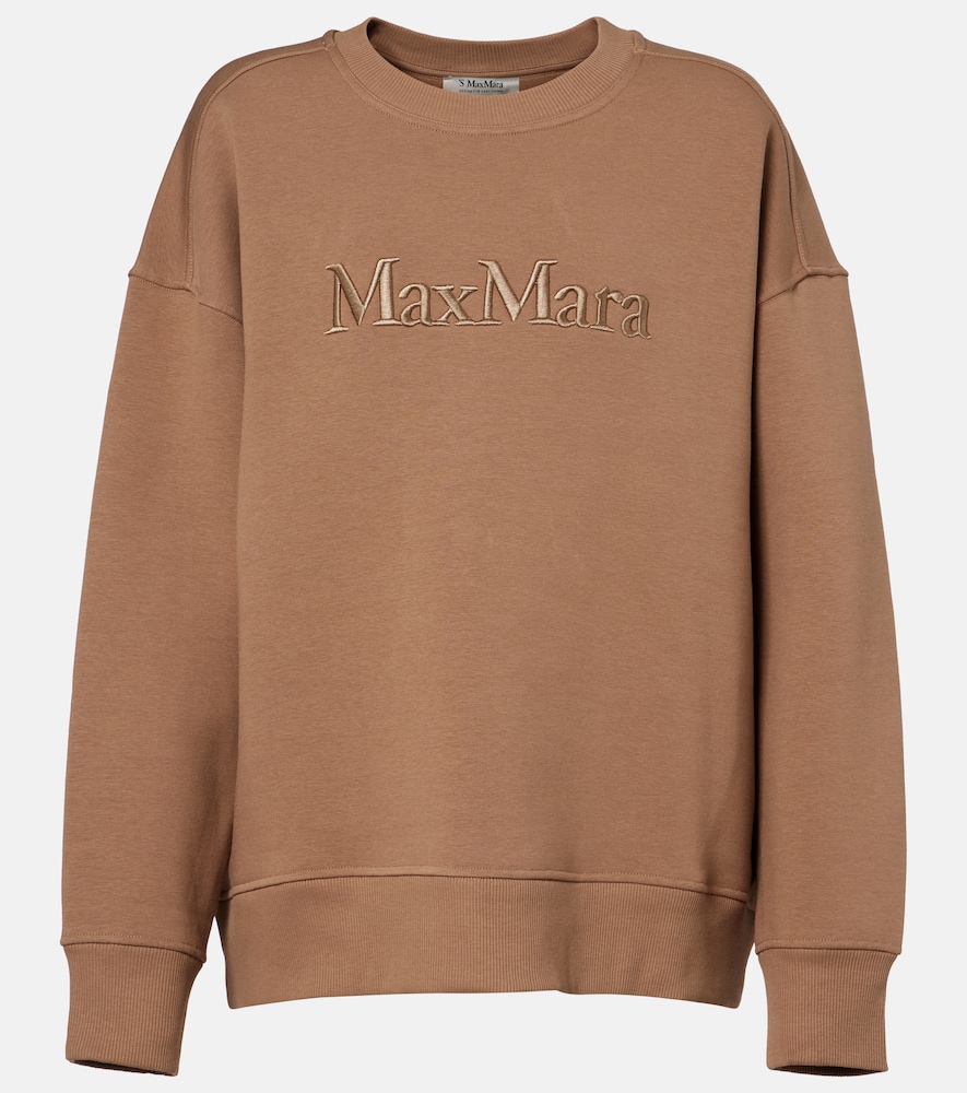 'S Max Mara Monza cotton-blend jersey sweatshirt