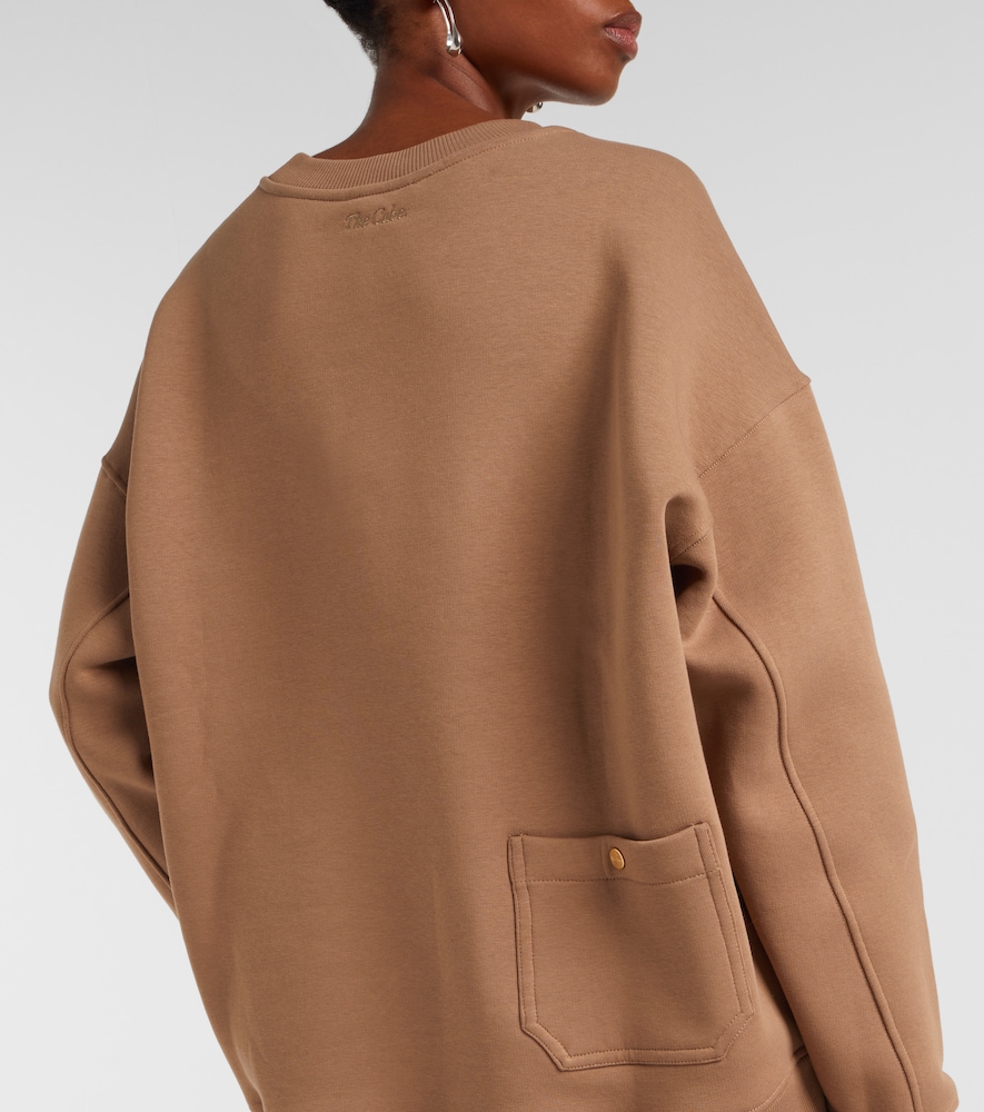  's Max Mara 's Max Mara Monza Cotton-blend Jersey Sweatshirt 