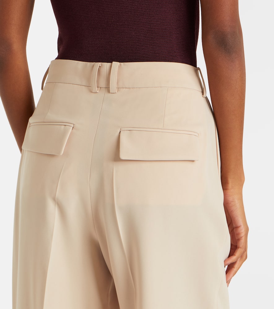 Aya Muse Soli High-rise Straight Pants In Neutral