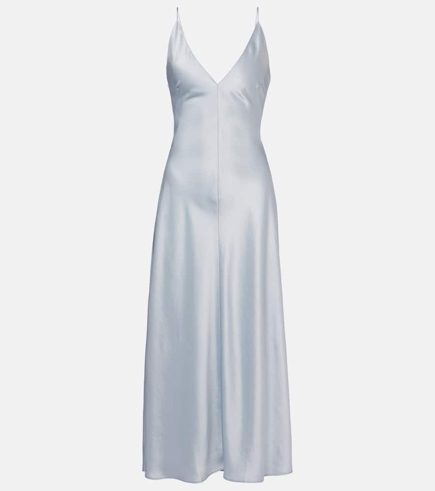 Barb satin slip dress