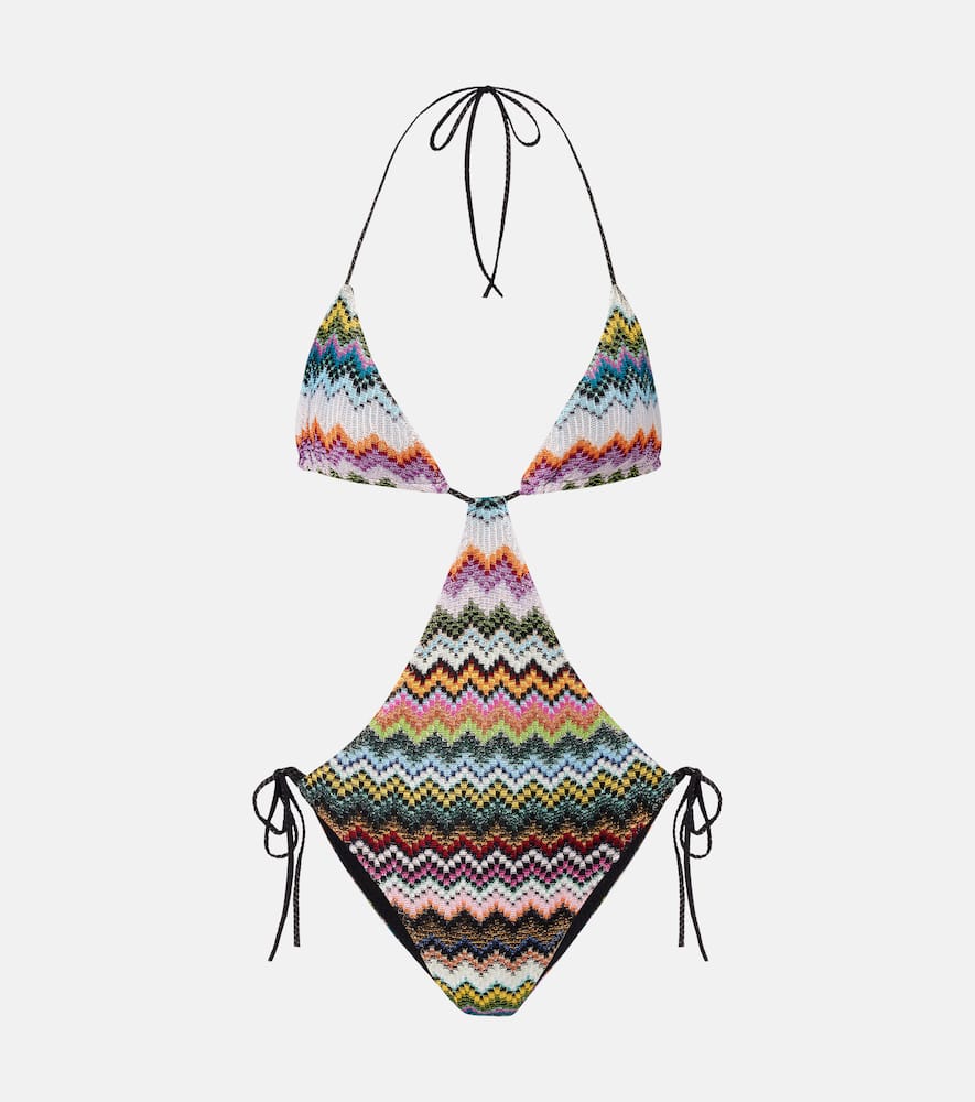 Missoni Zig Zag Swimsuit In Multi