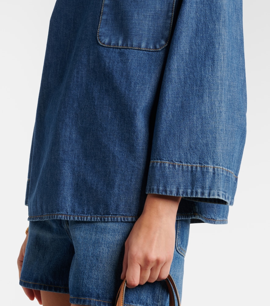  Valentino Valentino Vgold Chambray Top 