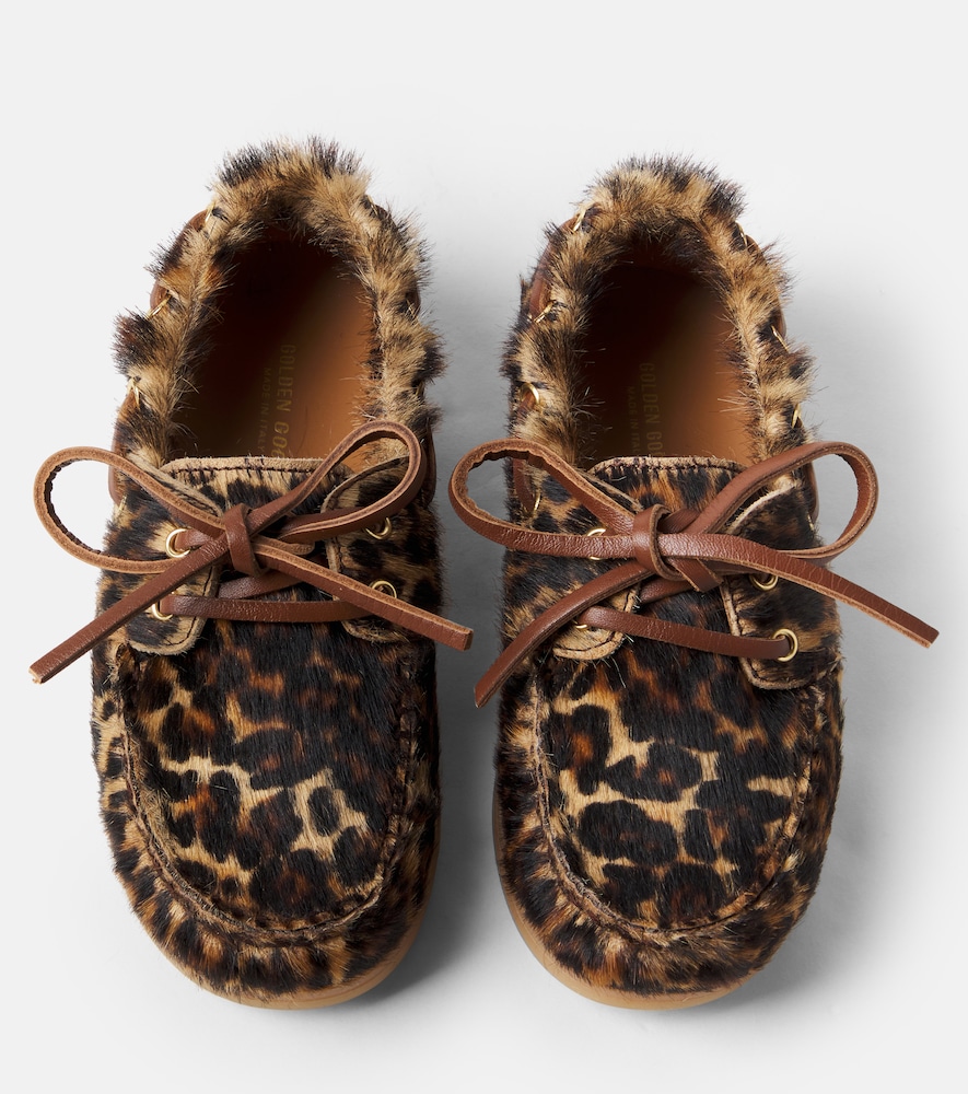  Golden Goose Kids Golden Goose Kids Bedruckte Segelschuhe Cruise Aus Kalbshaar 
